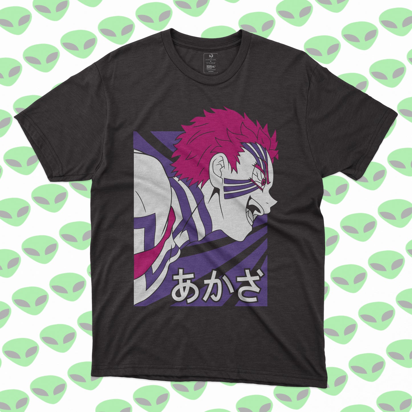 Playera Akaza Demon Slayer Kimetsu no Yaiba Retrato