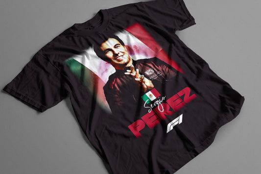 Playera Sergio Pérez Cadillac Fórmula 1 México