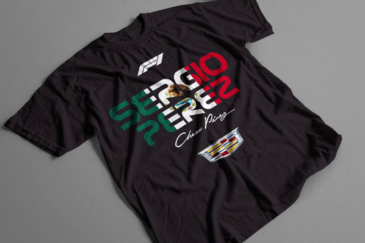 Playera Sergio PƩrez MƩxico Cadillac Racing Team