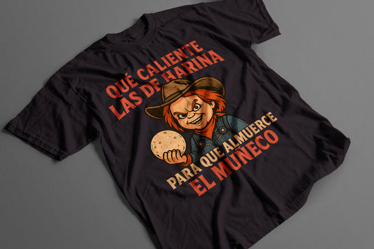 Playera Chucky Norteño – Qué caliente las de harina V2
