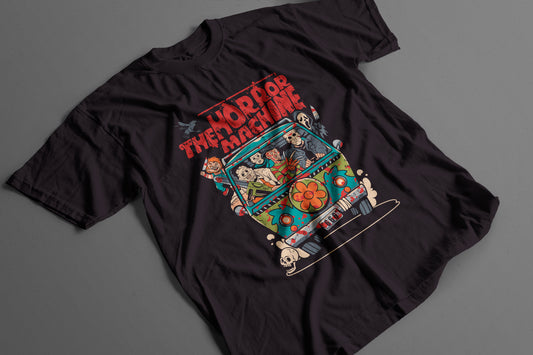 Playera Van de Terror Parodia Scooby Estilo Vintage Halloween