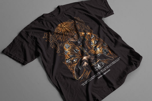 Playera Zenitsu Demon Slayer Kimetsu no Yaiba Trueno