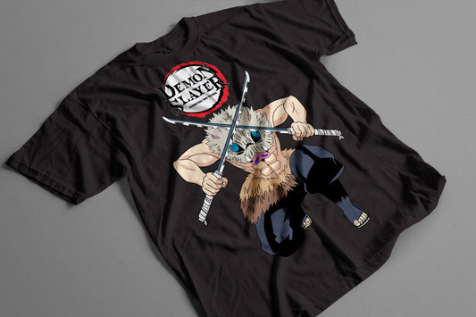 Playera Inosuke Demon Slayer Kimetsu no Yaiba Máscara de Jabalí
