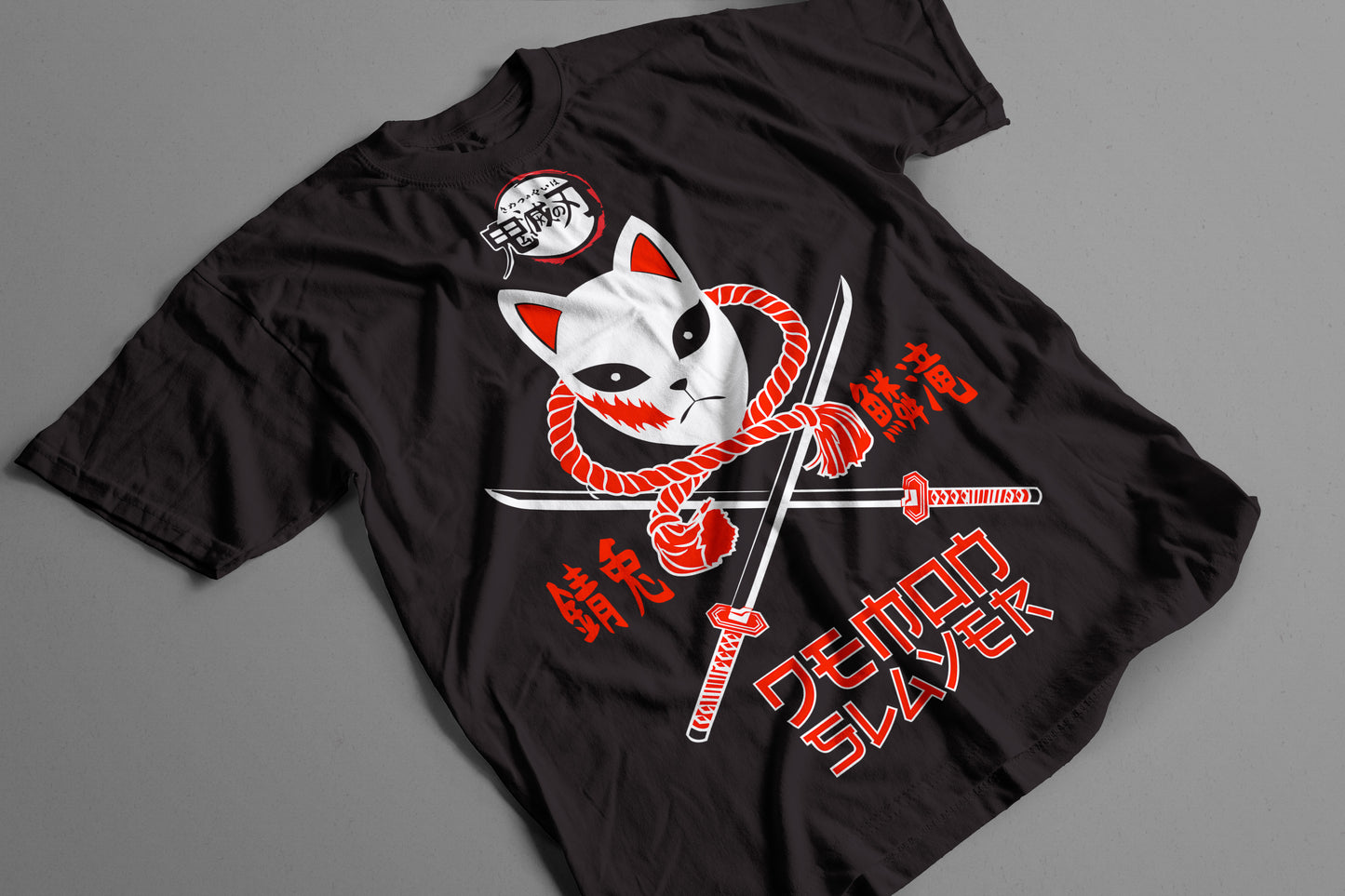 Playera Máscara de Zorro Kimetsu no Yaiba Demon Slayer Japón