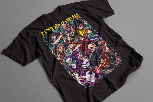 Playera Arco Aldea de los Herreros Kimetsu no Yaiba Estilo Épico Demon Slayer