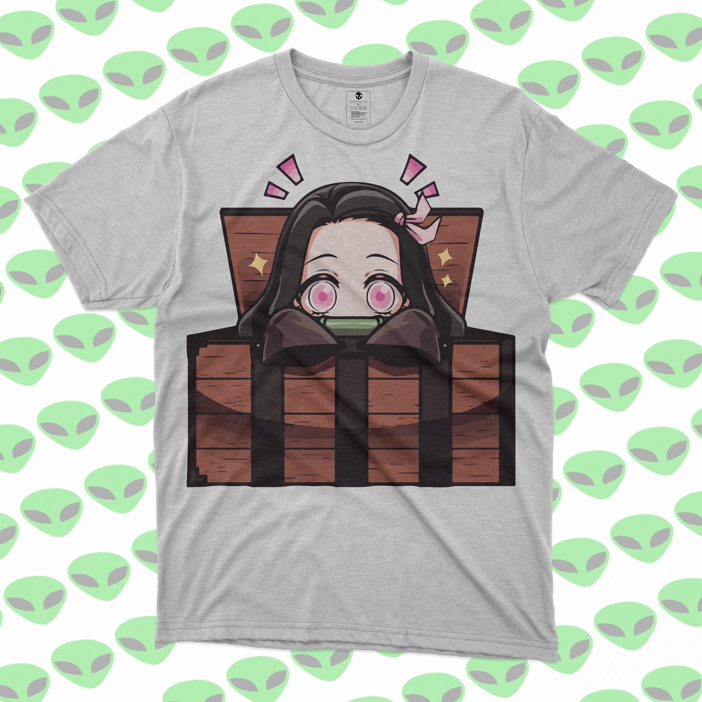Playera Nezuko Kimetsu no Yaiba Estilo Chibi Demon Slayer