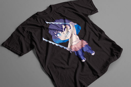 Playera Inosuke Chibi Kimetsu no Yaiba Estilo Kawaii Demon Slayer