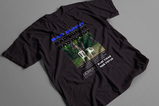 Playera Bad Bunny Sillas Tropicales