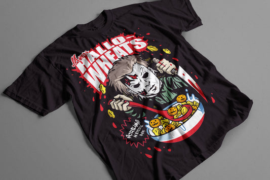 Playera Michael Myers Cereal Parodia Slasher Vintage