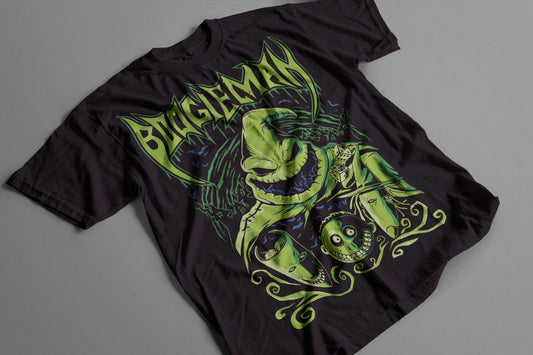 Playera Oogie Boogie Villano Halloween Diseño Metal/Gótico Vintage