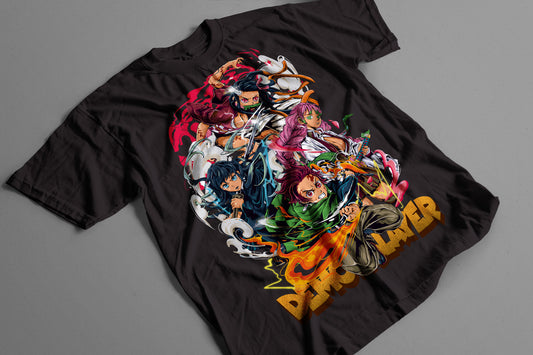 Playera Demon Slayer Kimetsu no Yaiba Grupo de Personajes