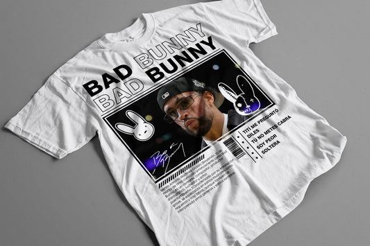 Playera Bad Bunny Estilo Retro Urbano Unisex