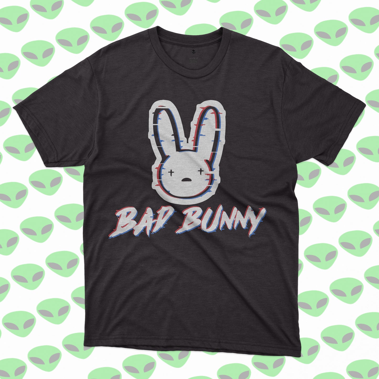 Playera Bad Bunny Conejo Malo Logo Retro
