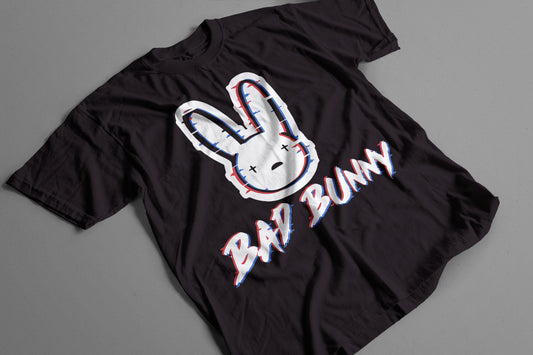 Playera Bad Bunny Conejo Malo Logo Retro
