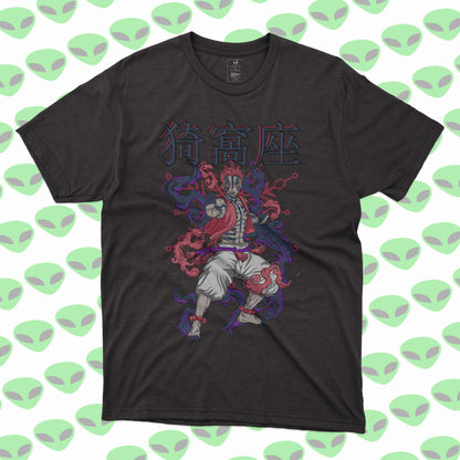 Playera Akaza Demon Slayer Kimetsu no Yaiba Villano