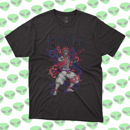 Playera Akaza Demon Slayer Kimetsu no Yaiba Villano