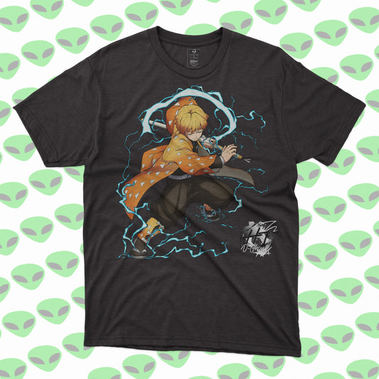 Playera Zenitsu Demon Slayer Kimetsu no Yaiba Poder Eléctrico