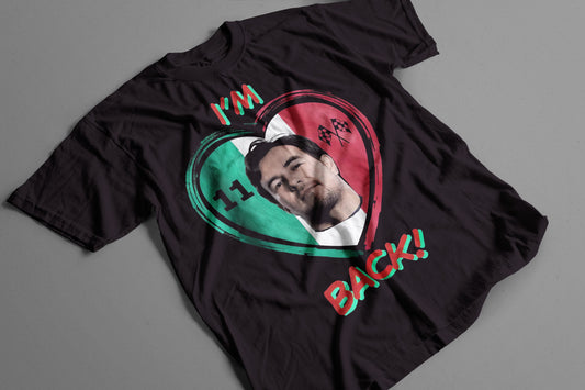 Playera Checo Pérez Regreso F1 México 11