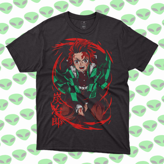 Playera Tanjiro Kamado Demon Slayer Kimetsu no Yaiba Héroe