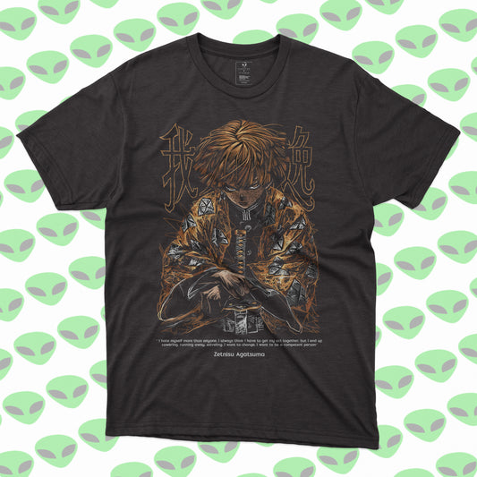 Playera Zenitsu Demon Slayer Kimetsu no Yaiba Trueno