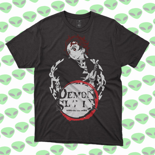 Playera Tanjiro Kimetsu no Yaiba Demon Slayer Espada de Fuego