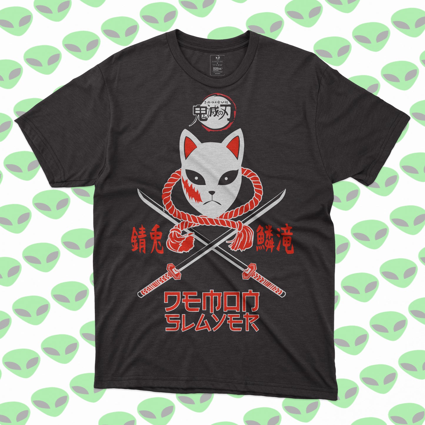 Playera Máscara de Zorro Kimetsu no Yaiba Demon Slayer Japón