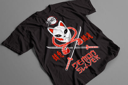 Playera Máscara de Zorro Kimetsu no Yaiba Demon Slayer Japón