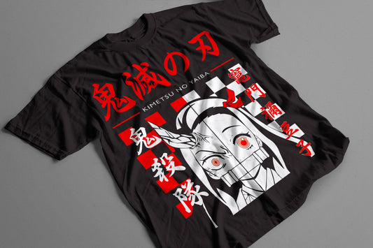 Playera Nezuko Oni Kimetsu no Yaiba Demon Slayer Transformación