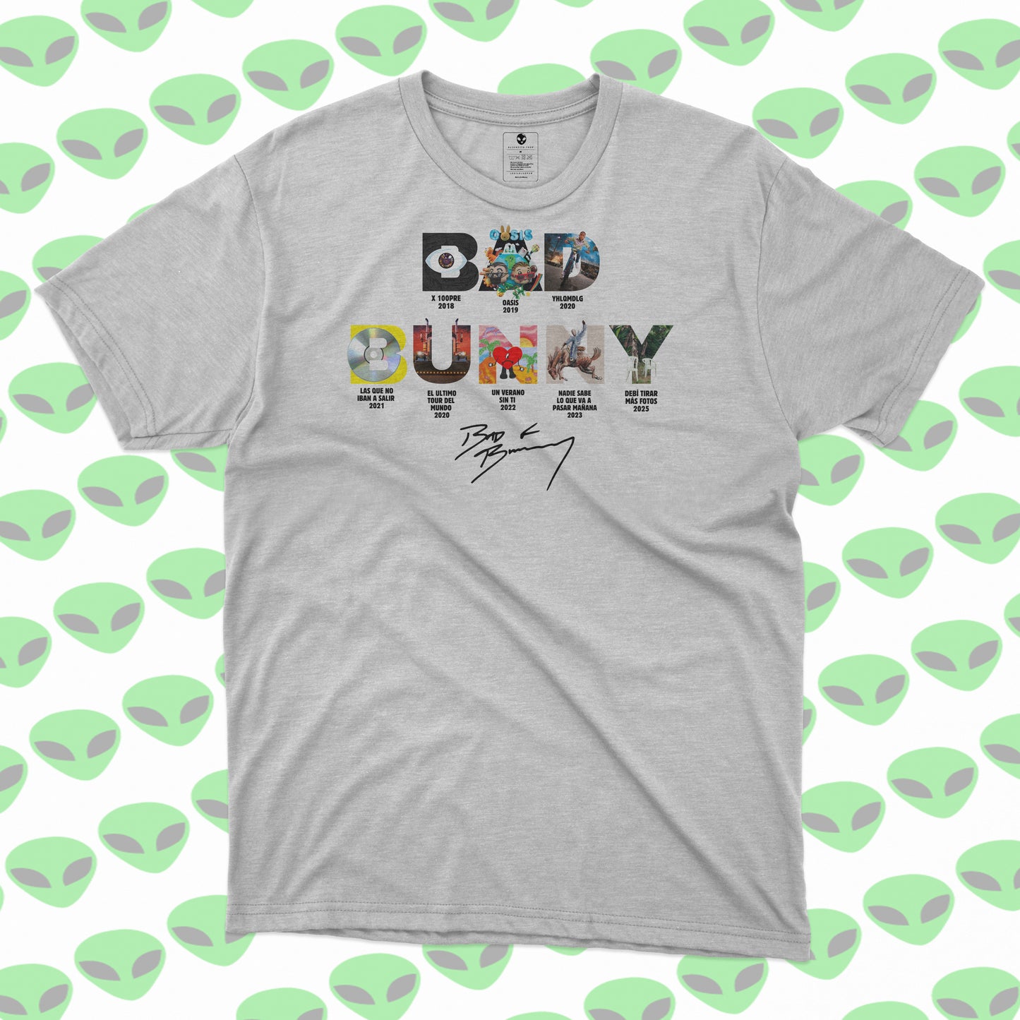 Playera Bad Bunny Discografía Álbumes