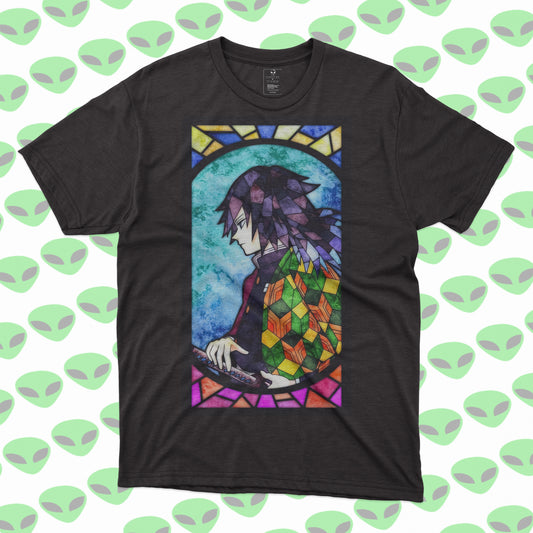 Playera Giyu Tomioka Demon Slayer Kimetsu no Yaiba Estilo Vitral