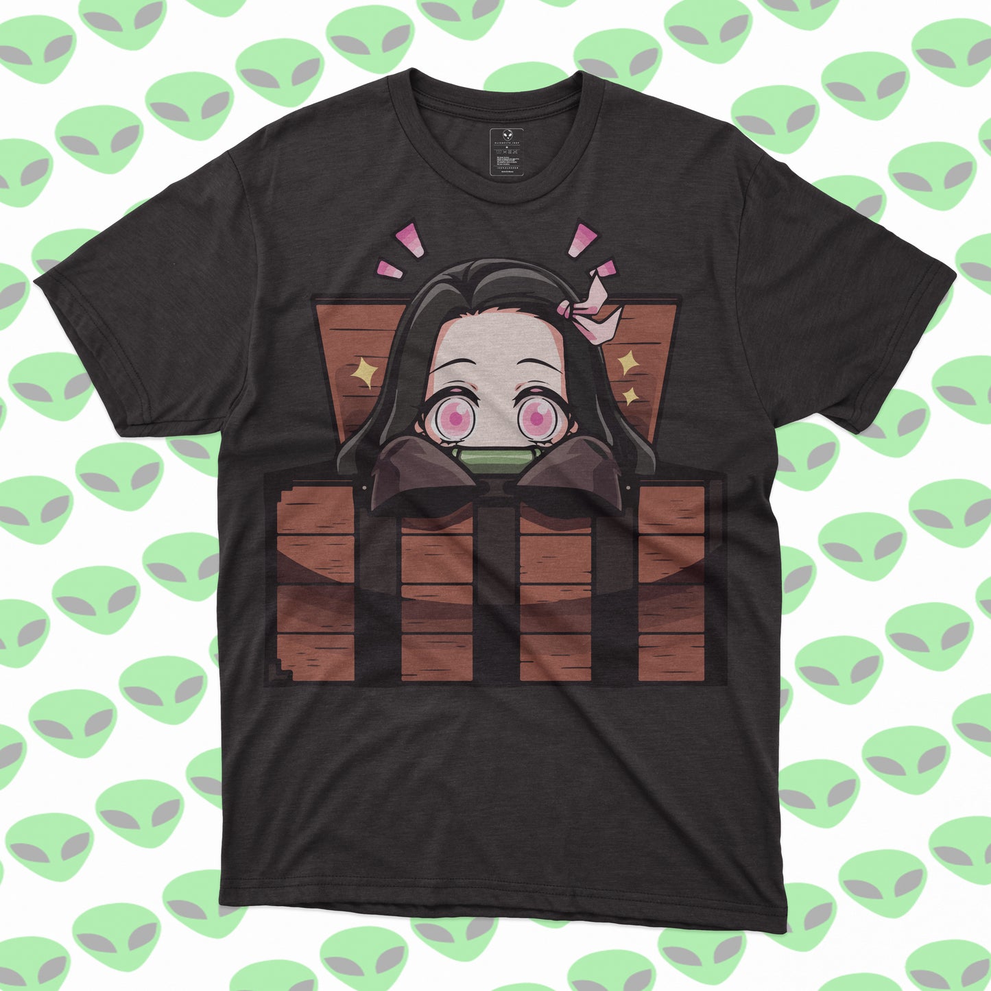 Playera Nezuko Kimetsu no Yaiba Estilo Chibi Demon Slayer