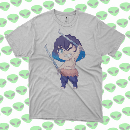 Playera Inosuke Chibi Kimetsu no Yaiba Estilo Kawaii Demon Slayer