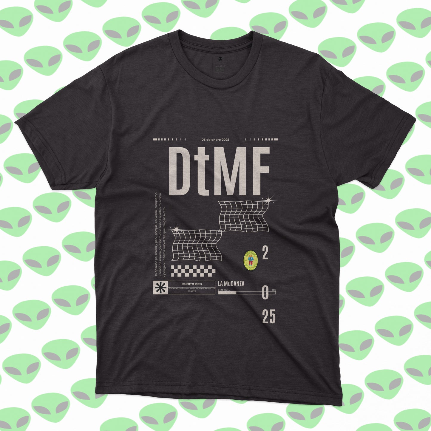 Playera Bad Bunny DtMF Minimalista