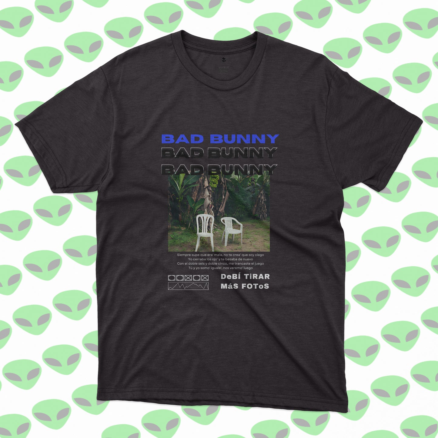 Playera Bad Bunny Sillas Tropicales