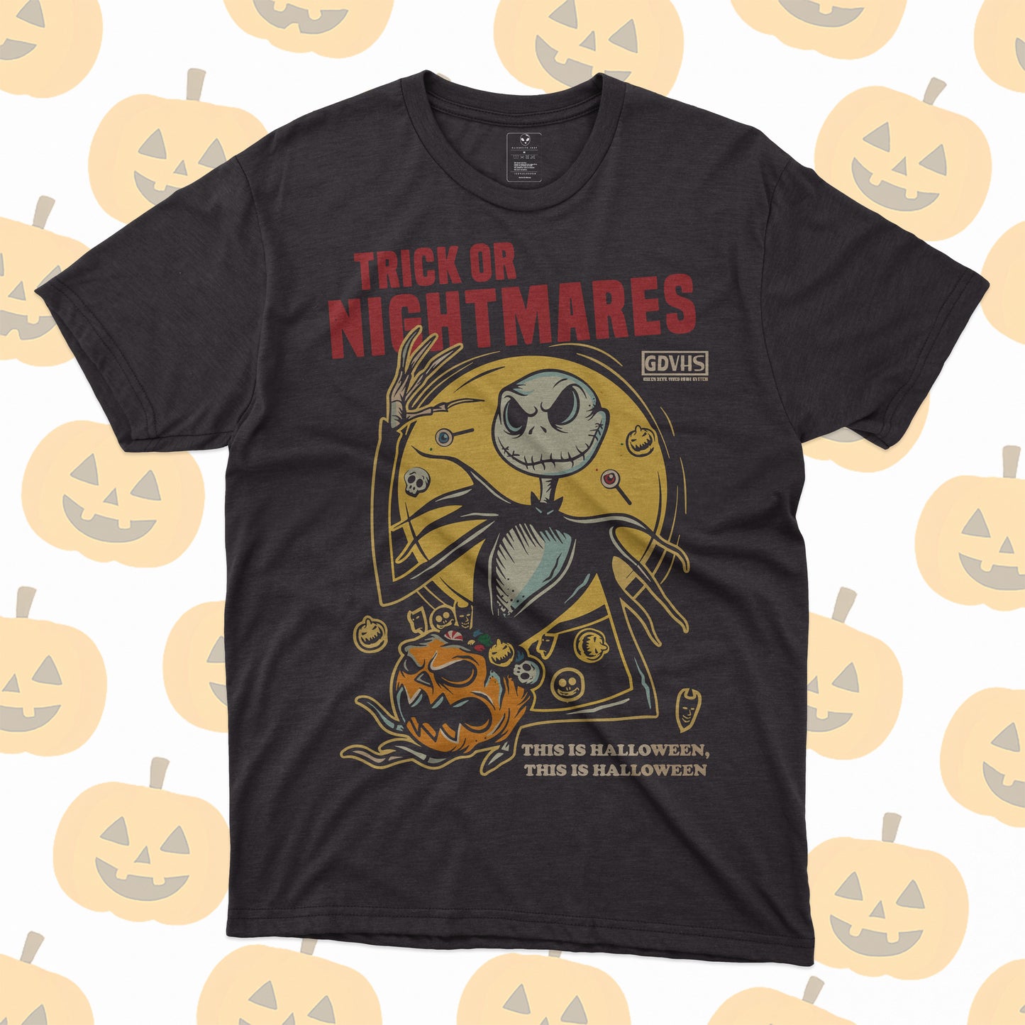 Playera Jack Skellington This Is Halloween Diseño Retro