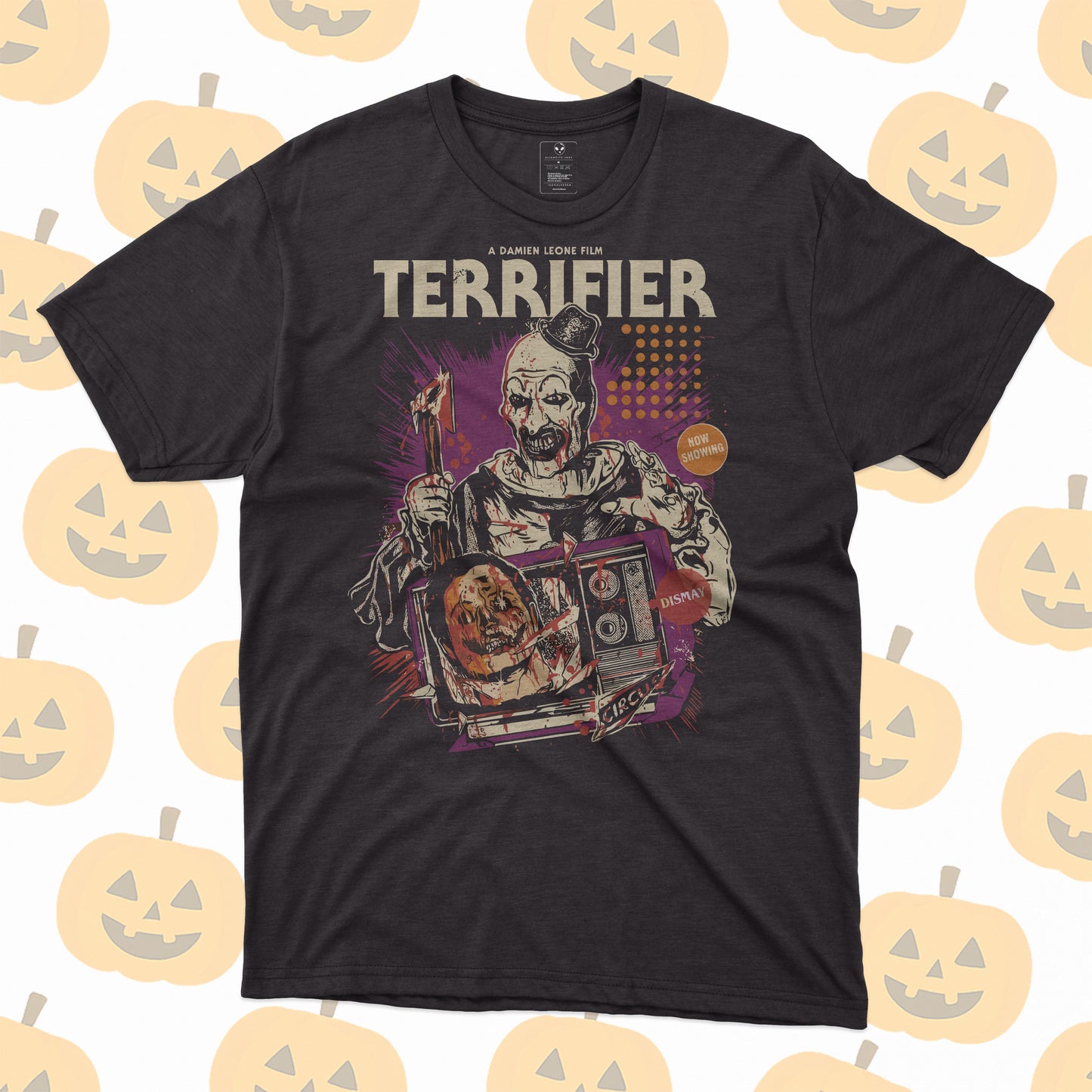 Playera Terrifier Art the Clown Póster Retro Horror