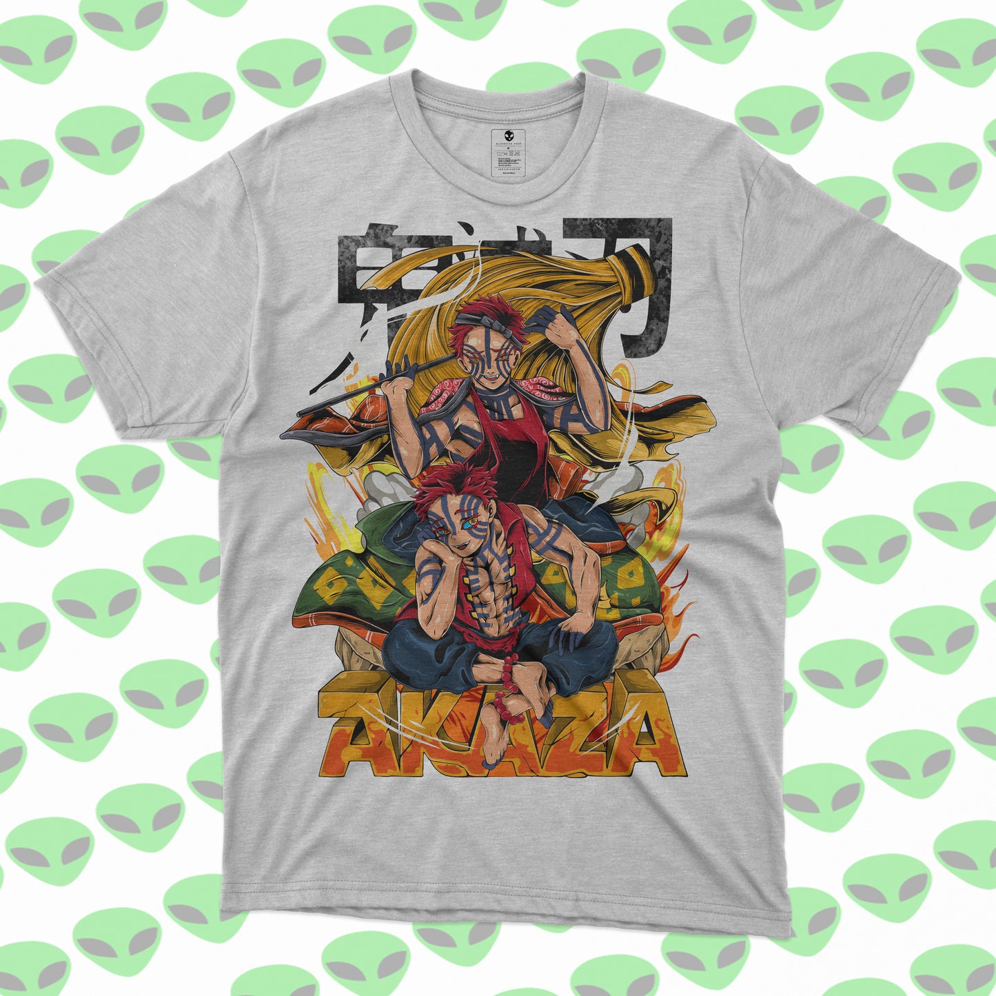 Playera Akaza Demon Slayer Kimetsu no Yaiba Villano Épico