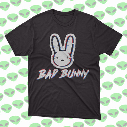 Playera Bad Bunny Conejo Malo Logo Retro