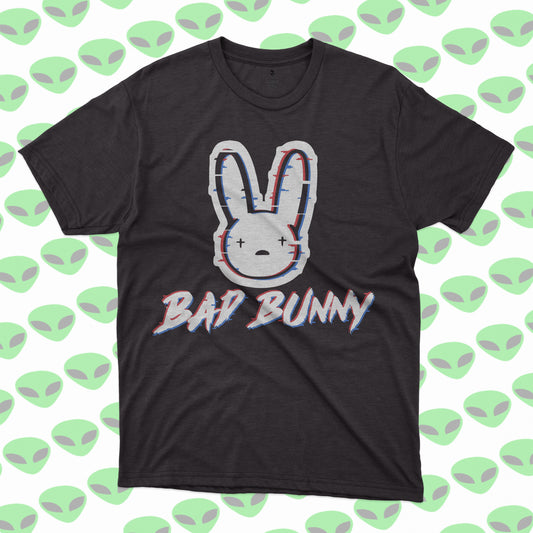 Playera Bad Bunny Conejo Malo Logo Retro