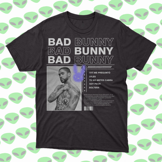 Playera Bad Bunny Moda Reguetón Trap