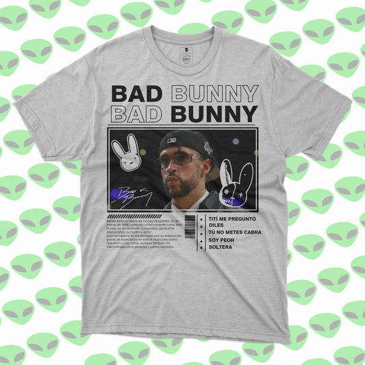 Playera Bad Bunny Estilo Retro Urbano Unisex
