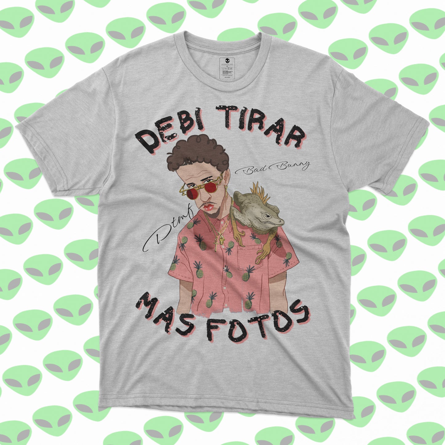 Playera Bad Bunny Debí Tirar Más Fotos Iguana