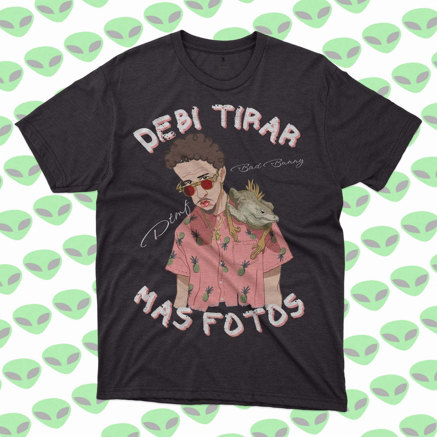 Playera Bad Bunny Debí Tirar Más Fotos Iguana