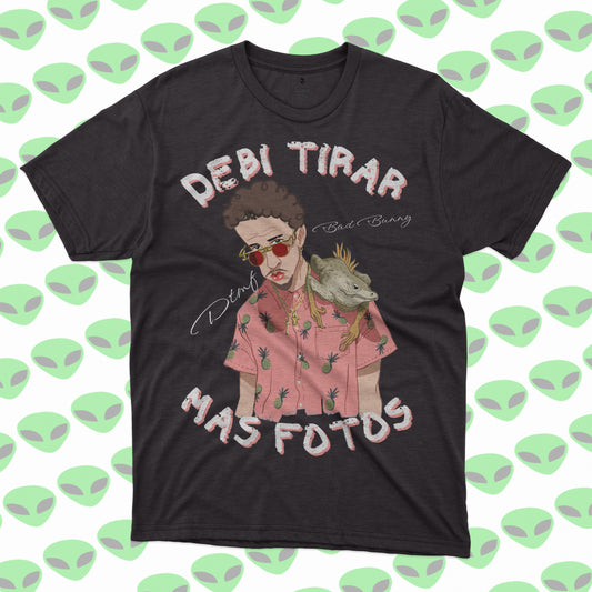 Playera Bad Bunny Debí Tirar Más Fotos Iguana