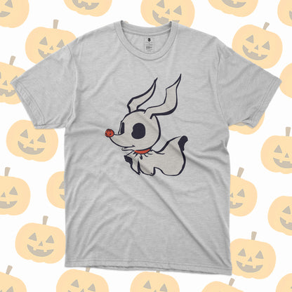 Playera Zero Perro Fantasma Pesadilla Antes de Navidad Minimal