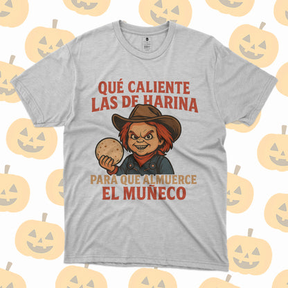Playera Chucky Norteño – Qué caliente las de harina V2