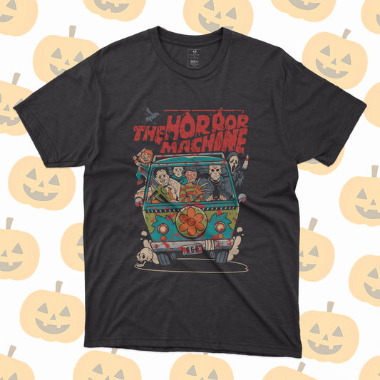 Playera Van de Terror Parodia Scooby Estilo Vintage Halloween