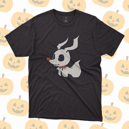 Playera Zero Perro Fantasma Pesadilla Antes de Navidad Minimal